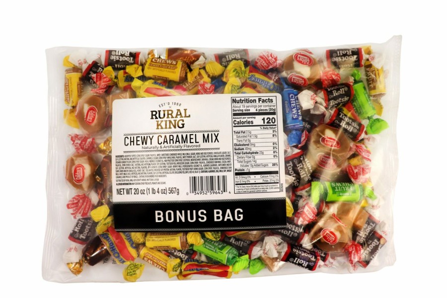 Clearance Rural King Chewy Caramel Mix Bonus Bag Candy & Gum