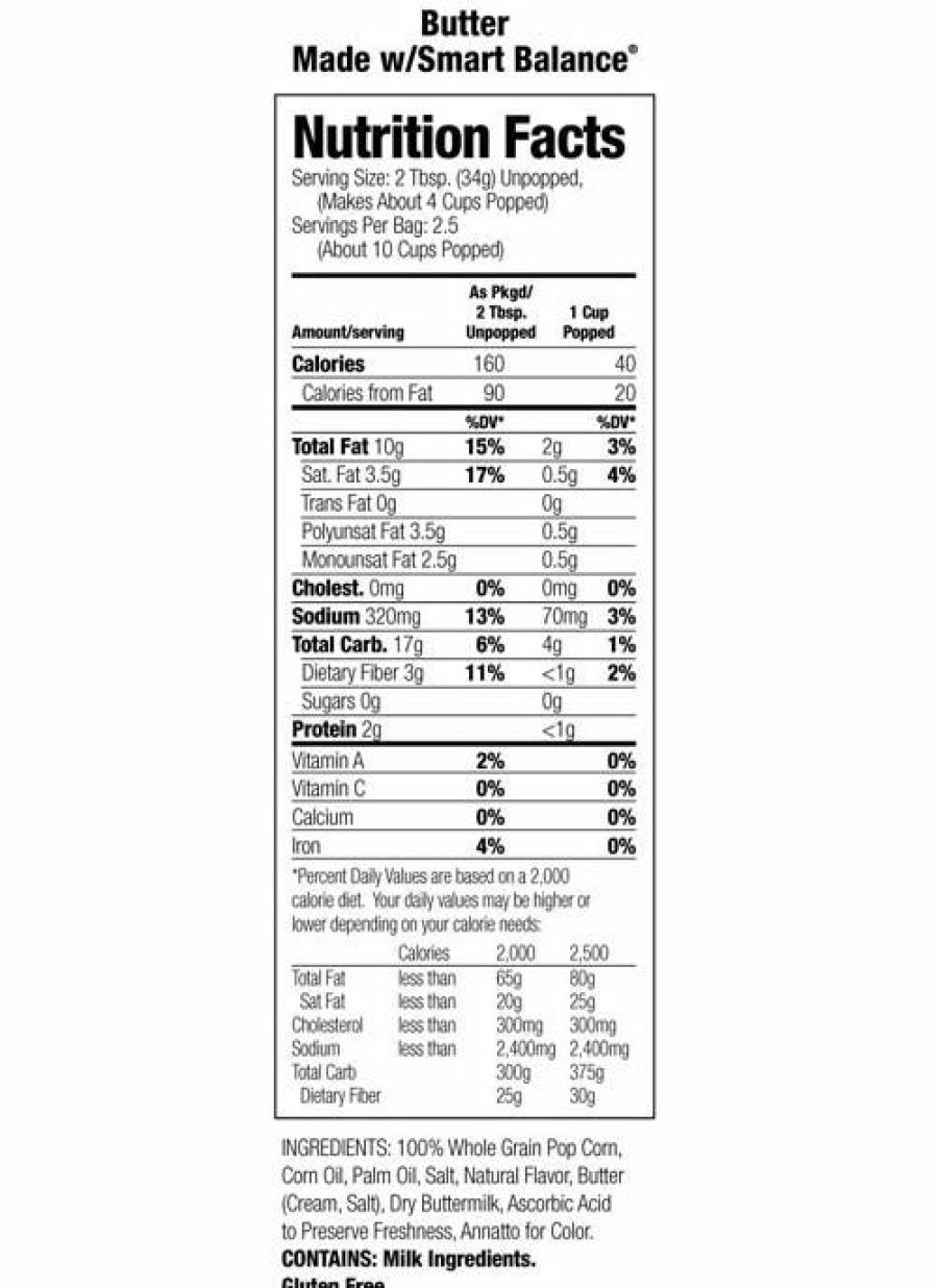 Clearance Jolly Time Smart Balance Butter Flavored Microwave Popcorn, 3 Pack 787