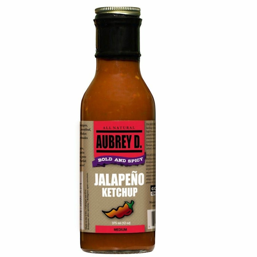 New Aubrey D. Rebel Bold And Spicy Jalapeno Ketchup, 12 Oz. Condiments & Sauces