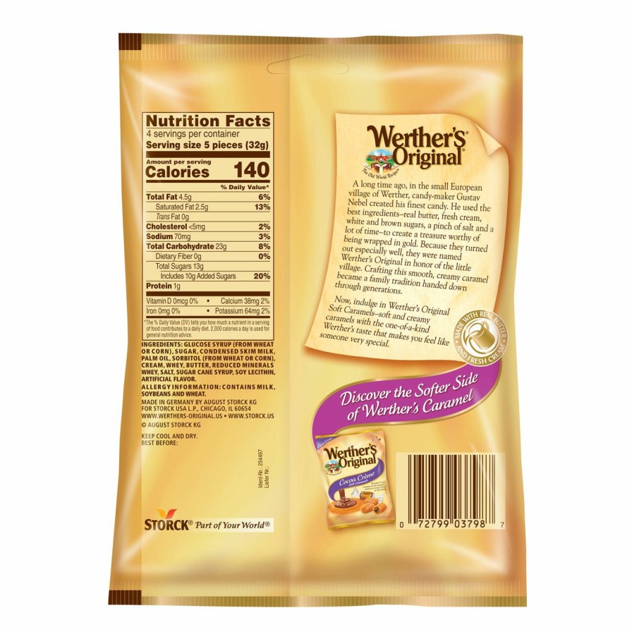 Wholesale Werther'S Original Soft Caramels Candy, 4.5 Oz. Gummy & Chewy