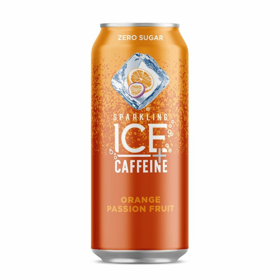 Online Sparkling Ice +Caffeine Orange Passionfruit Sparkling Water, 16 Oz.