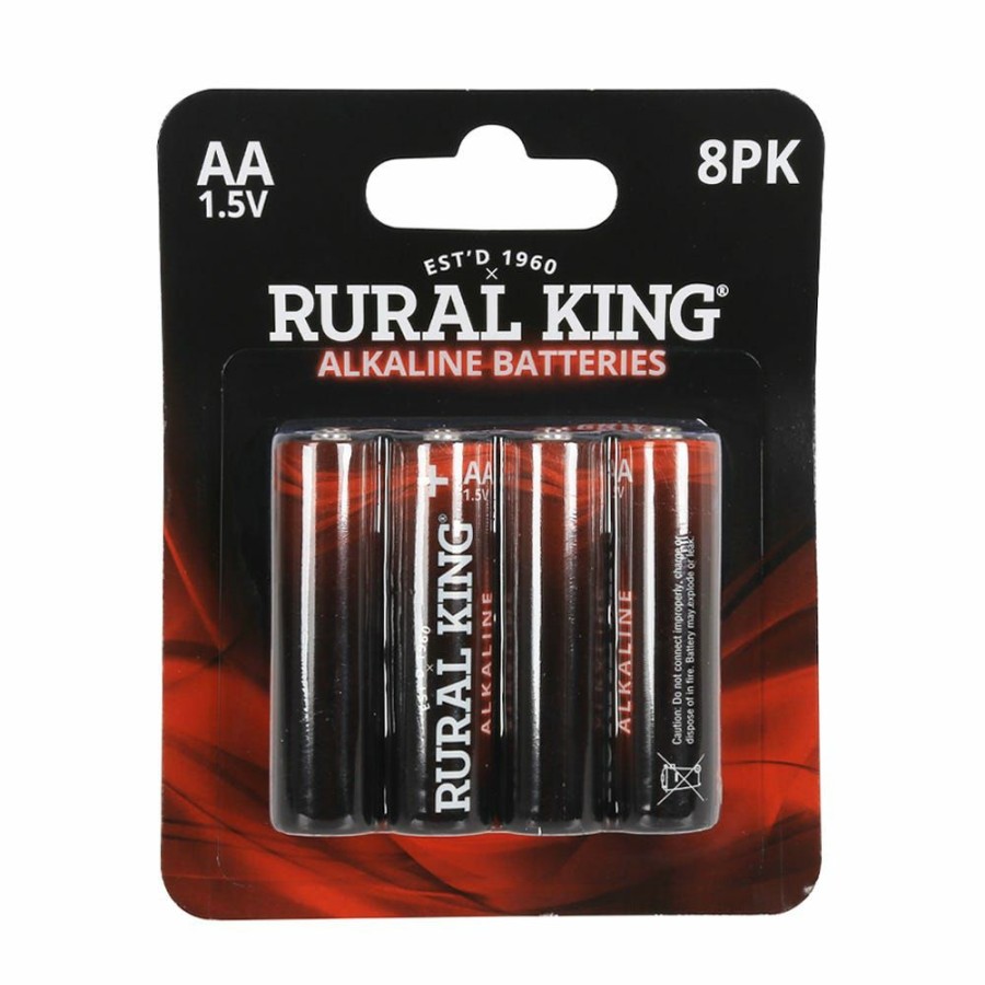 Online Rural King Aa Alkaline Batteries, 8 Pack Aa8Pkalk Household Batteries