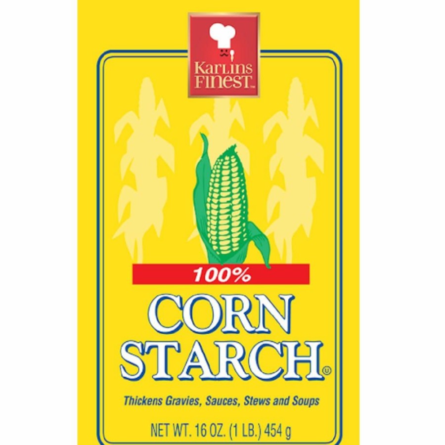 New Karlins Finest Corn Starch, 16 Oz. Baking Essentials