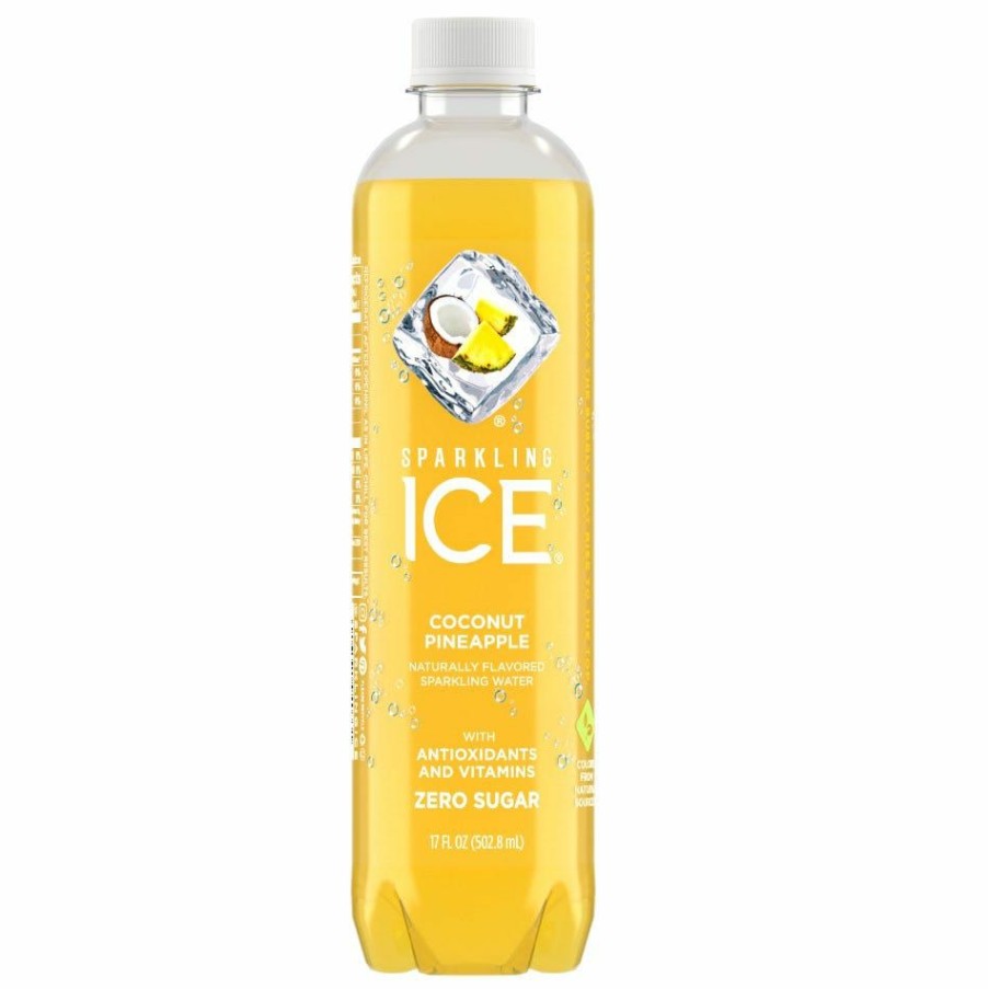 Hot Sparkling Ice Sparkling Water With Antioxidants And Vitamins, Zero Sugar Coconut Pineapple 17 Oz.