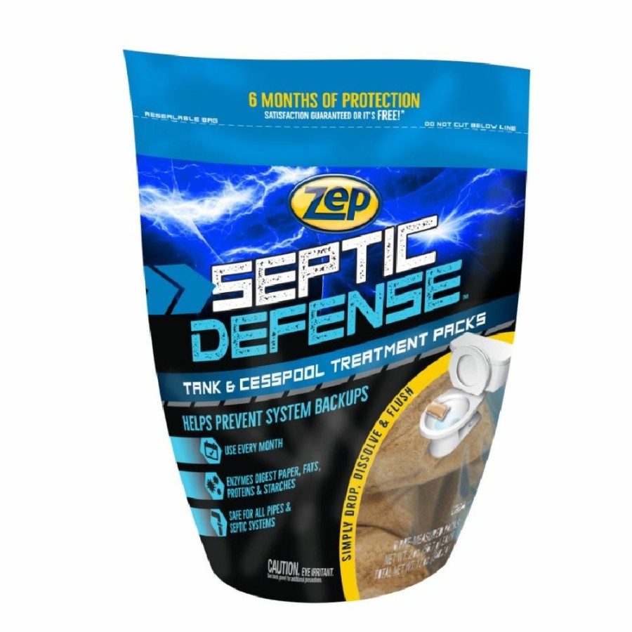 Best Zep Septic Defense Septic System Treatment Packs Zstp6 Drain & Septic Care