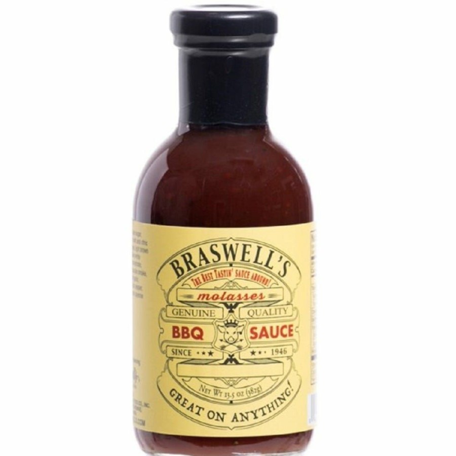 Clearance Braswell'S Sweet Molasses Bbq, 13.5 Oz. Condiments & Sauces