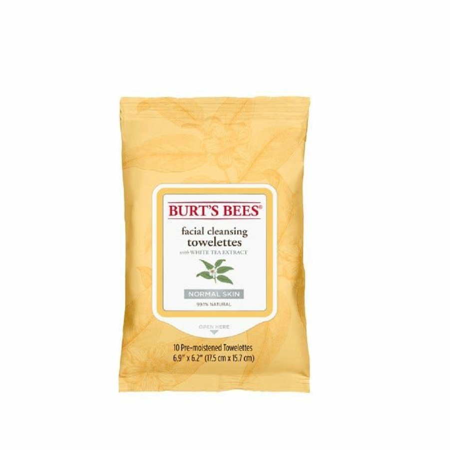 Wholesale Burt'S Bees Facial Cleansing Towelettes White Tea 10Ct 27061747 Face Wipes