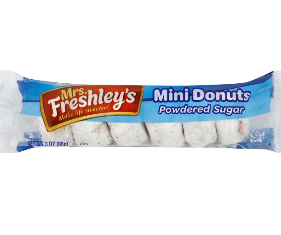 Clearance Mrs. Freshley'S Mrs Freshley'S Powdered Sugar Mini Donuts, 3Oz Snacks