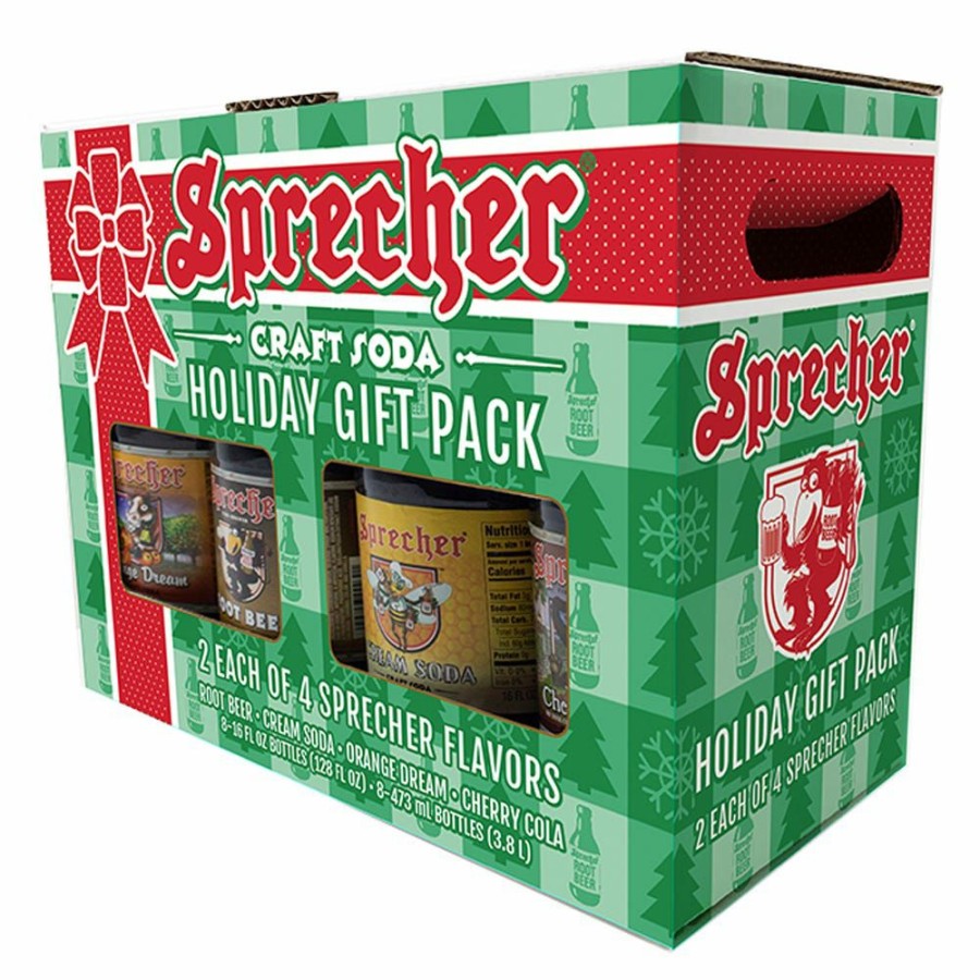 Wholesale Sprecher Holiday Variety Pack, 16 Oz. Bottles / 8 Pack Soda