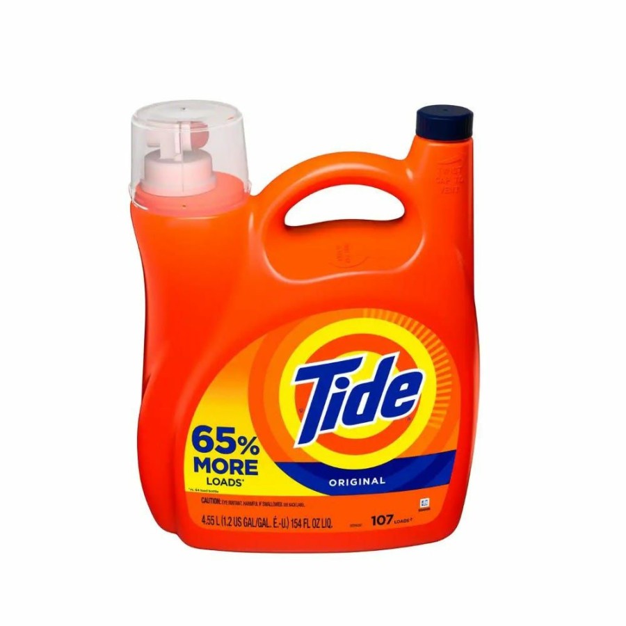 Online Tide Liquid 2X He 107 Loads, Original Scent, 154 Fl. Oz. 80364774 Laundry Detergent