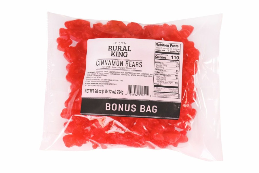 New Rural King Cinnamon Bears Bonus Bag Candy & Gum