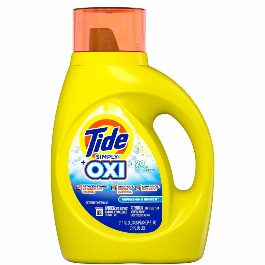 Wholesale Procter And Gamble Distributing Tide Simply Liquid Hec +Oxi Refreshing Breeze 31Oz 20Ld Laundry Detergent