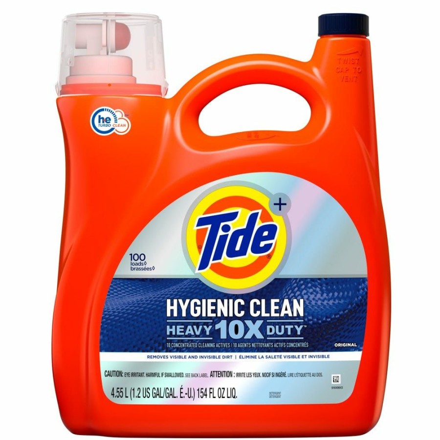 Wholesale Tide Liquid Hygienic Clean Heavy Duty 100 Loads, Original Scent, 145 Fl. Oz. 80364162 Laundry Detergent