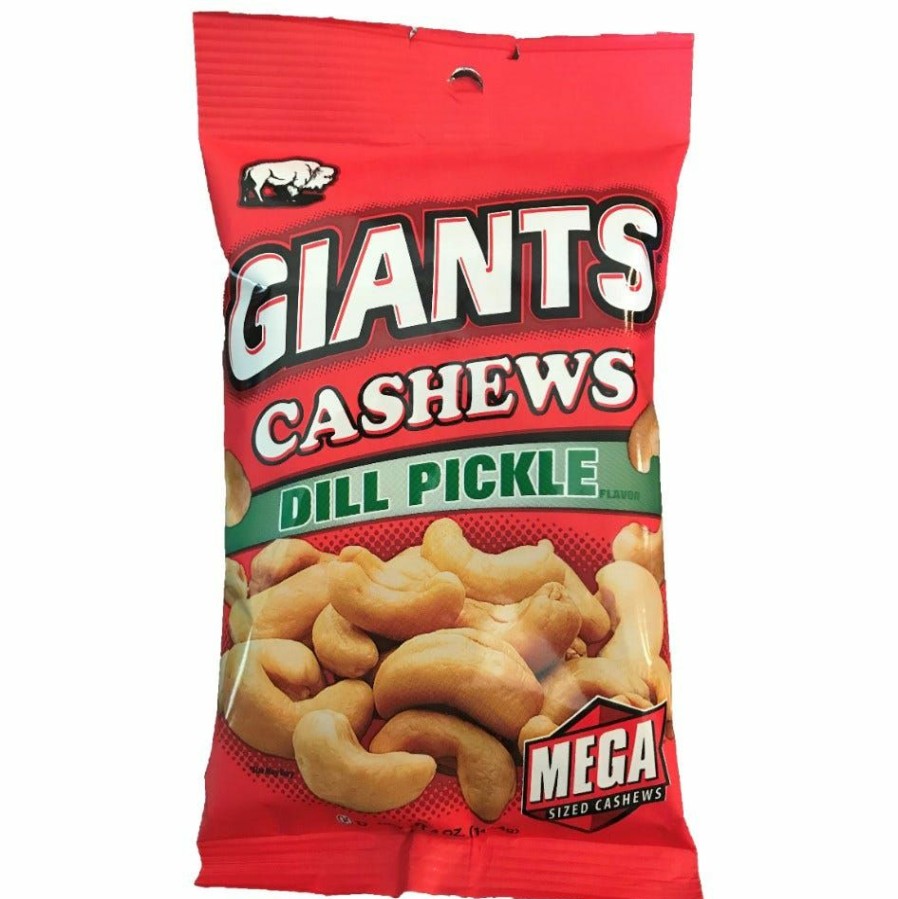 Online Giants Dill Pickle Cashews, 4 Oz. Salty Snacks