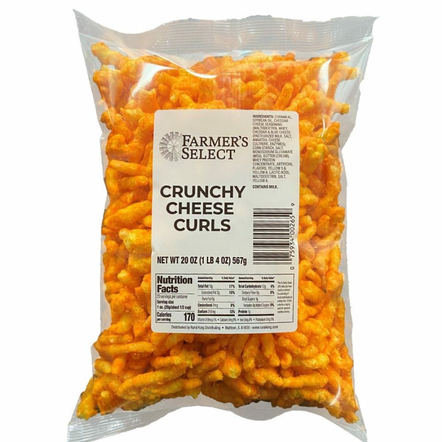 Wholesale Farmer'S Select Farmers Select Crunchy Cheese Curls, 20 Oz. Chips & Crackers