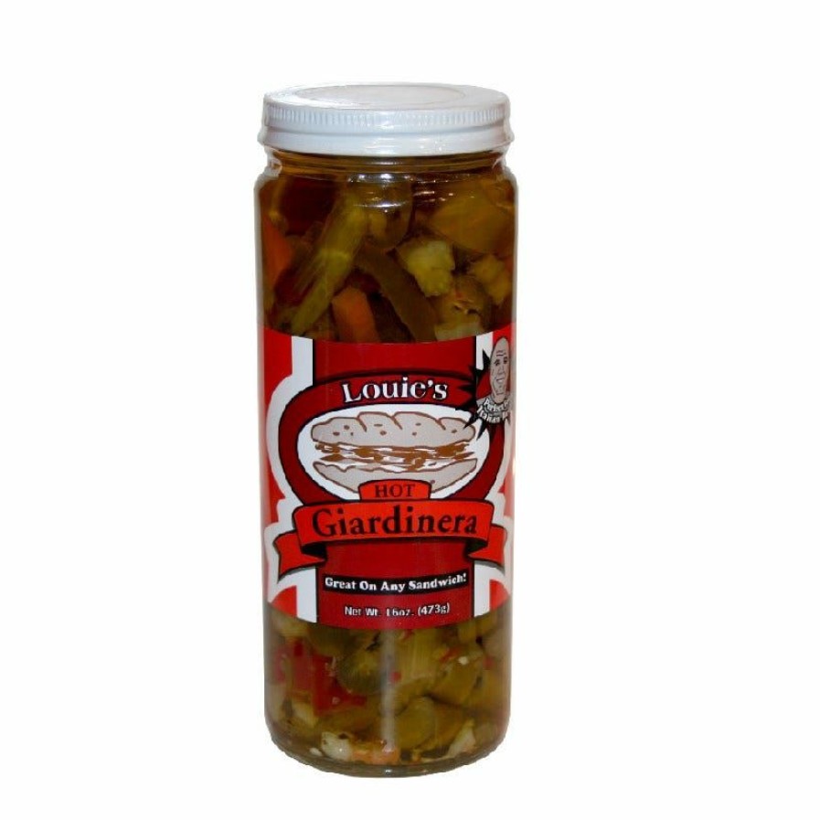 Hot Louie'S Hot Giardiniera, 16 Oz. Canned Goods & Soups