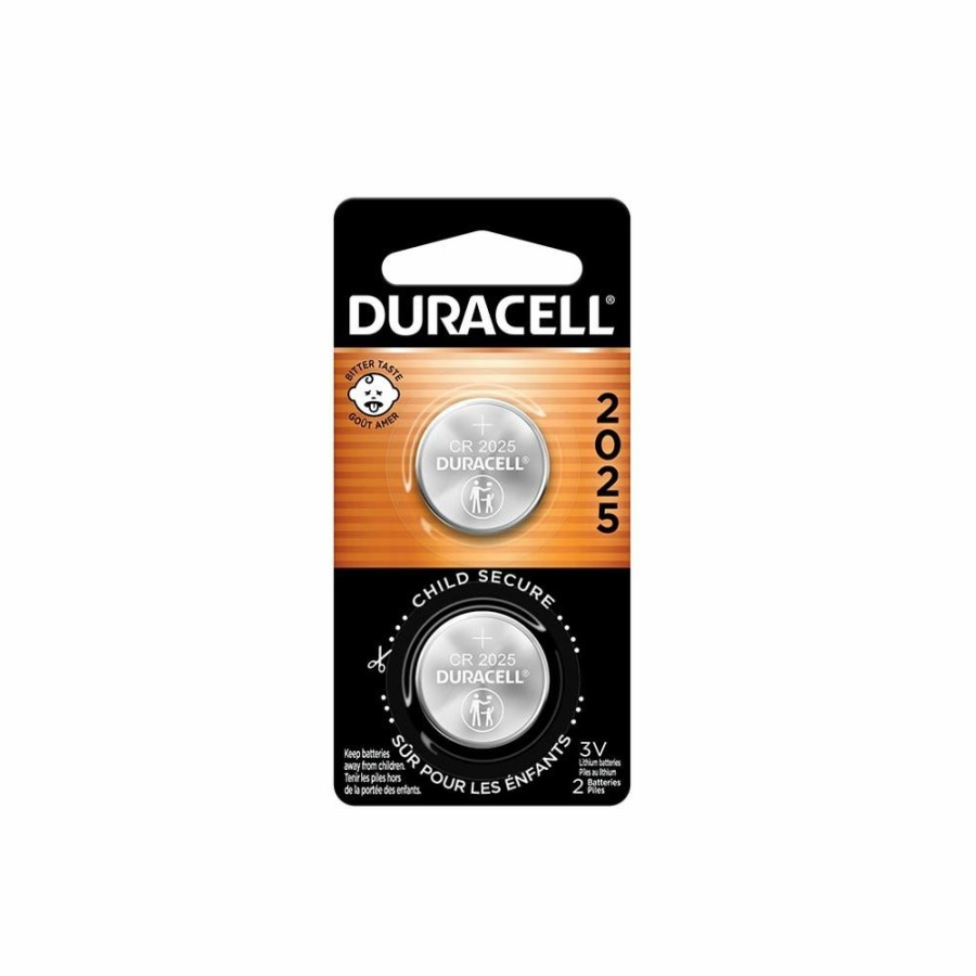 Wholesale Duracell 2025 3V Lithium Coin Battery, 2 Pack Household Batteries