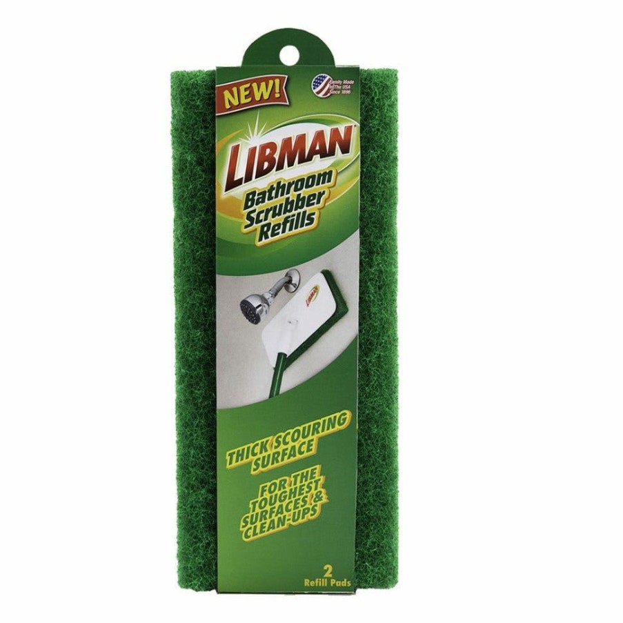 Best Libman Bathroom Wall/Floor Scrubber Refill Pad Cleaning & Janitorial Supplies