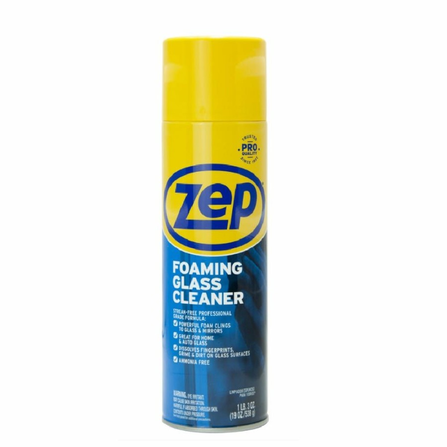 New Zep Foaming Glass Cleaner, 19 Oz Zufgc19 Glass Cleaners