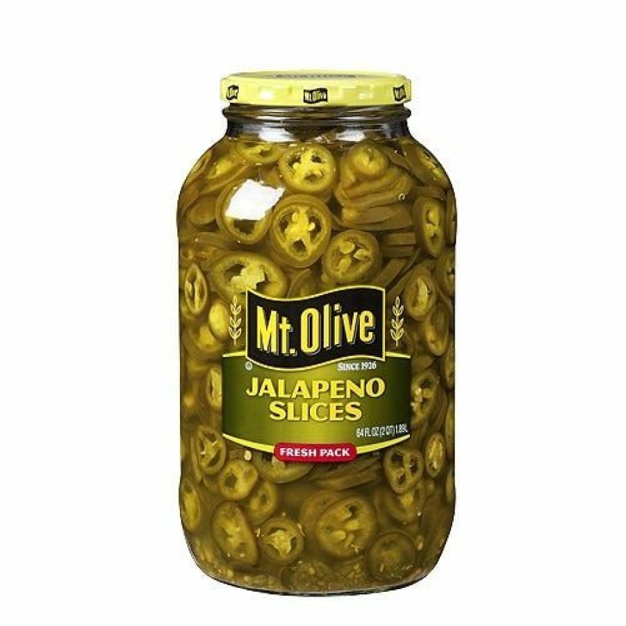 Clearance Mt. Olive Jalapeno Slices Fresh Pack, 64 Oz. Jar Canned Goods & Soups