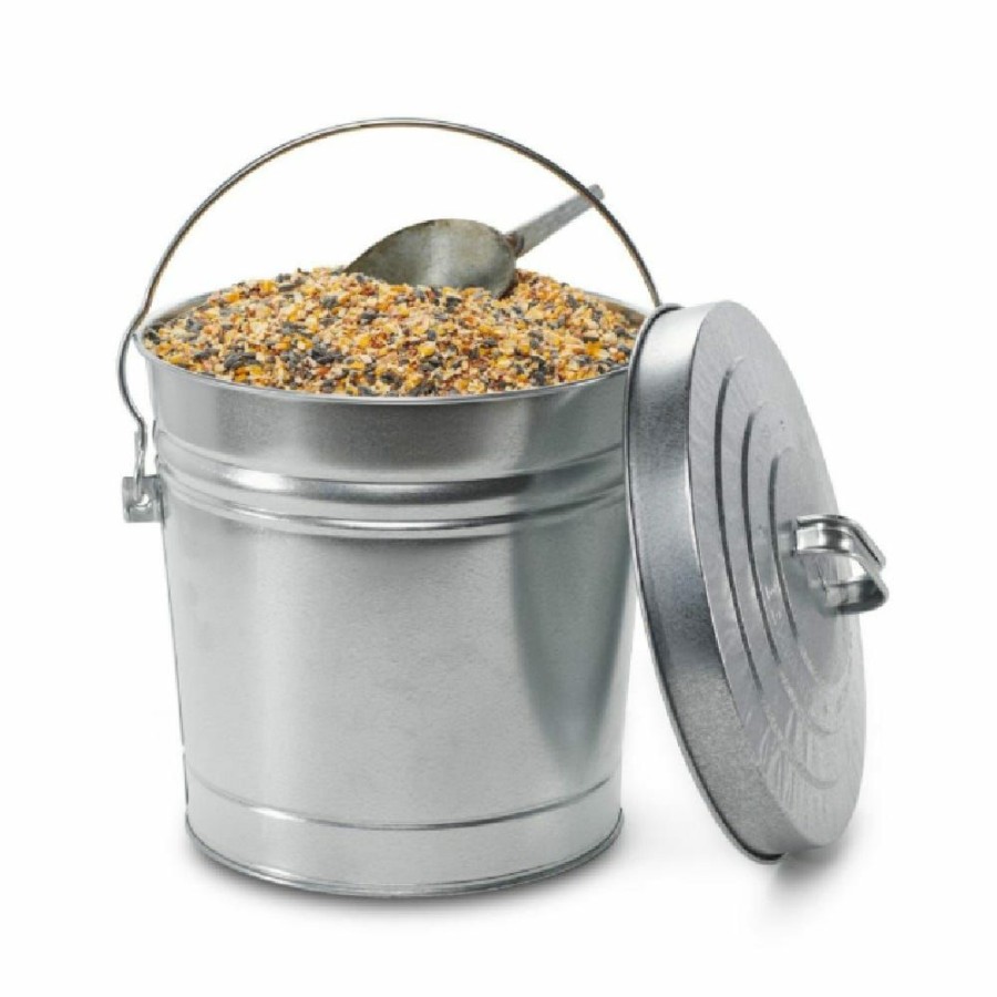 Hot Behrens Galvanized Steel Storage Can With Locking Lid, 6 Gallon 00108K Food Storage