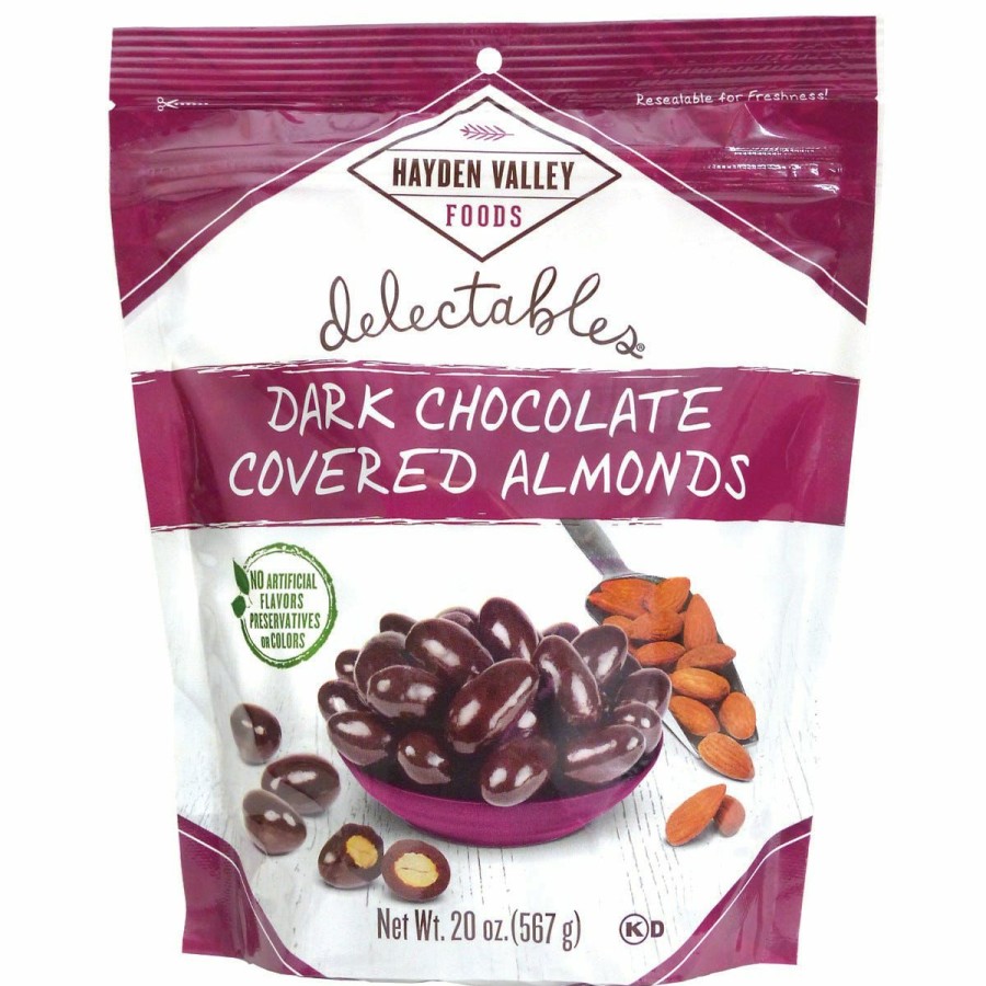 New Hayden Valley Dark Chocolate Almonds, 20Oz Nuts