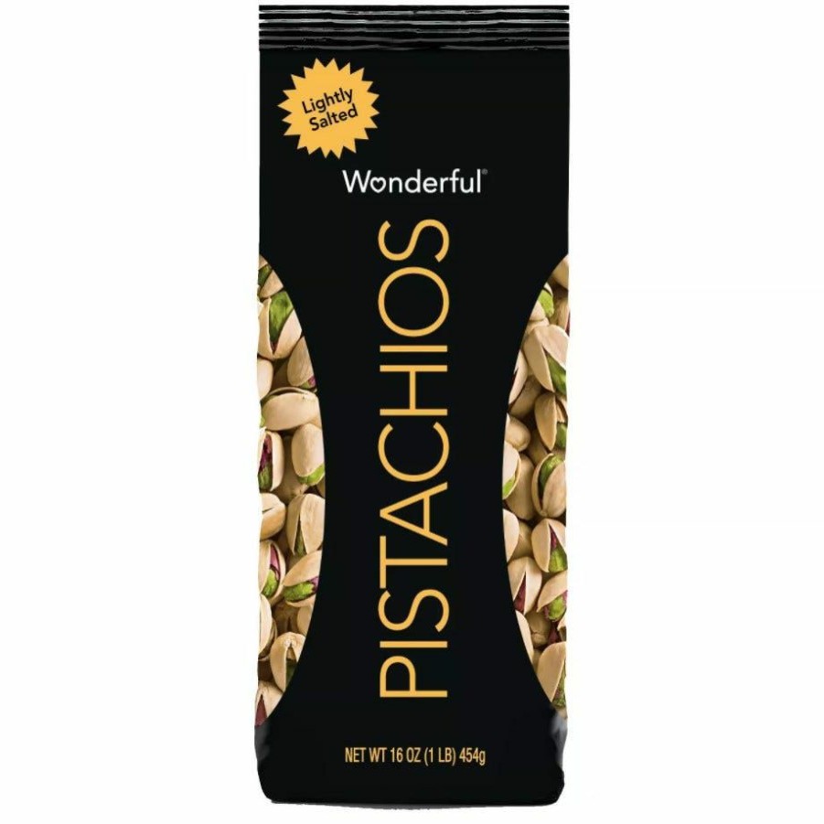 Wholesale Various Brands Wonderful Lightly Salted Pistachios, 16 Oz. Pecans, Pistashios & Walnuts