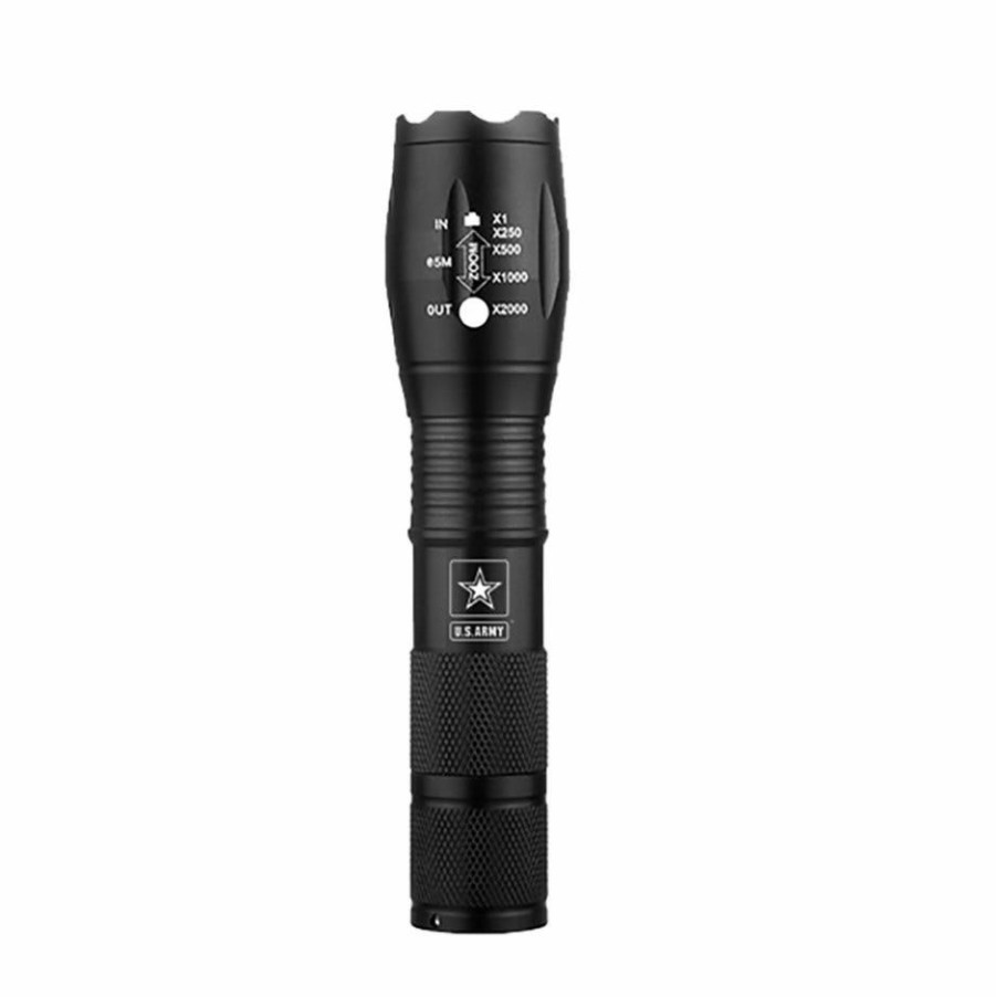 New Us Army Aluminum Tactical Flashlight 23836Us Flashlights