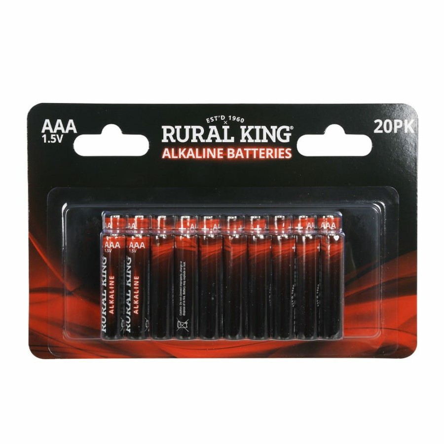 Hot Rural King Aaa Alkaline Batteries, 20 Pack Aaa20Pkalk Household Batteries