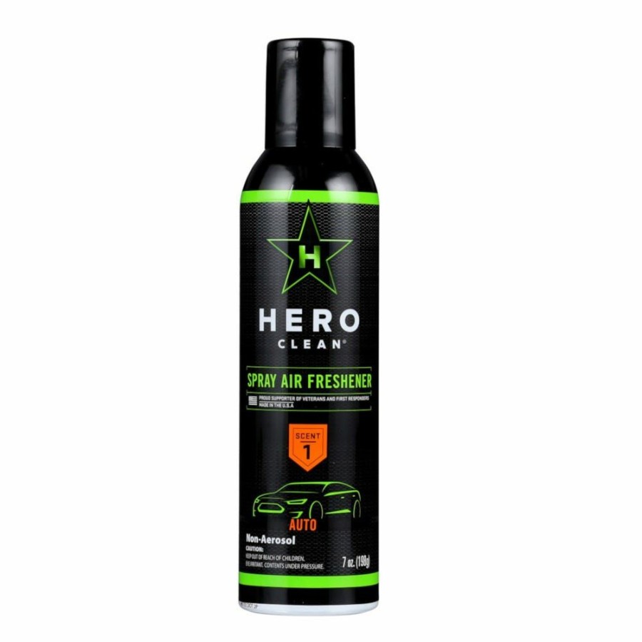 Wholesale Hero Clean Spray Air Freshener, Auto, 6 Oz. Can