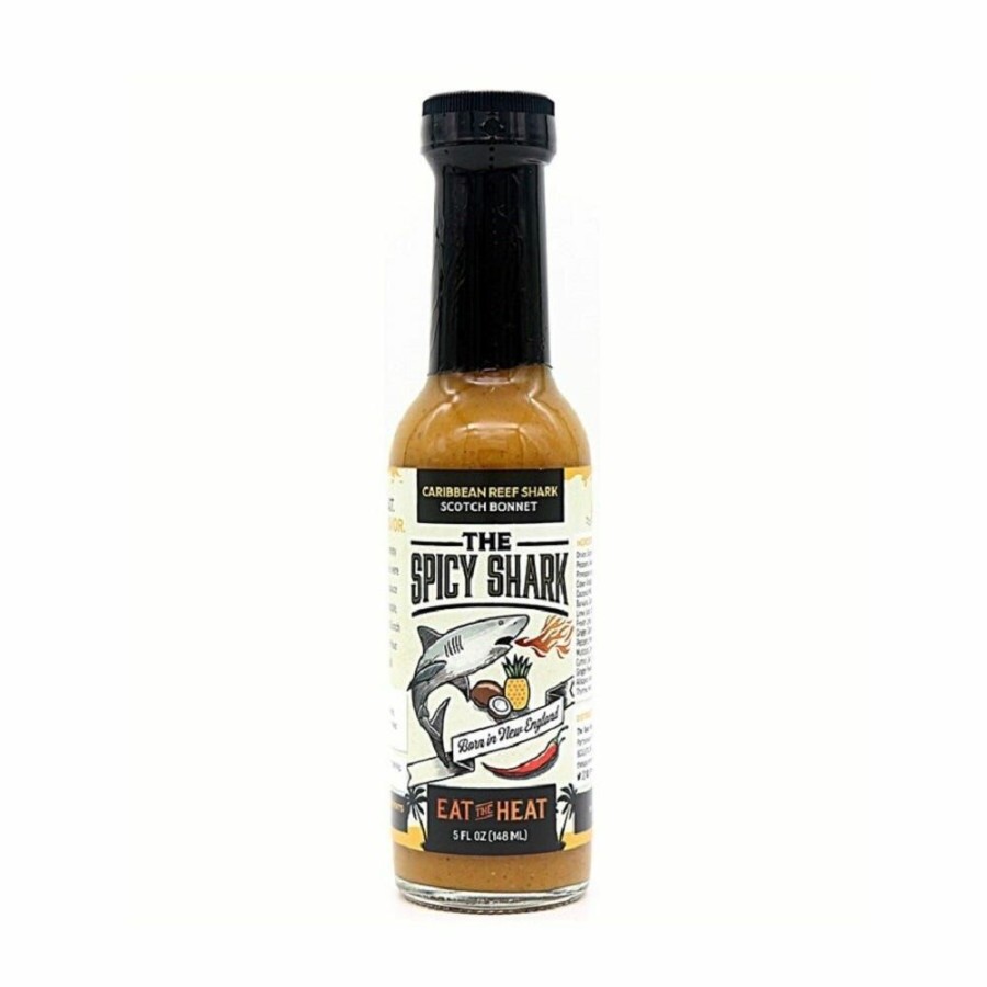 Clearance Shaquanda'S The Spicy Shark Caribbean Reef Shark Scotch Bonnet Hot Sauce, 5 Oz. Condiments & Sauces