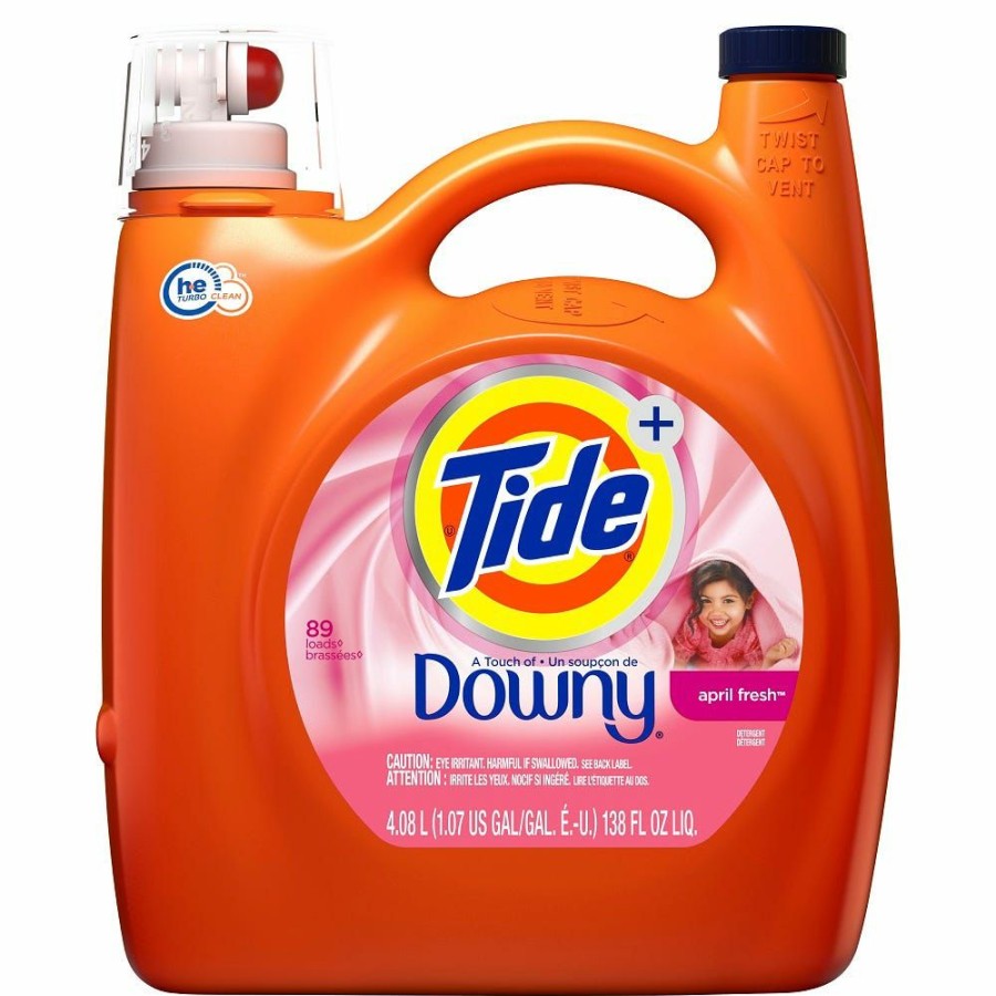 New Procter And Gamble Distributing Tide Liquid He With Touch Of Downy April Fresh 138Oz 89Ld Laundry Detergent