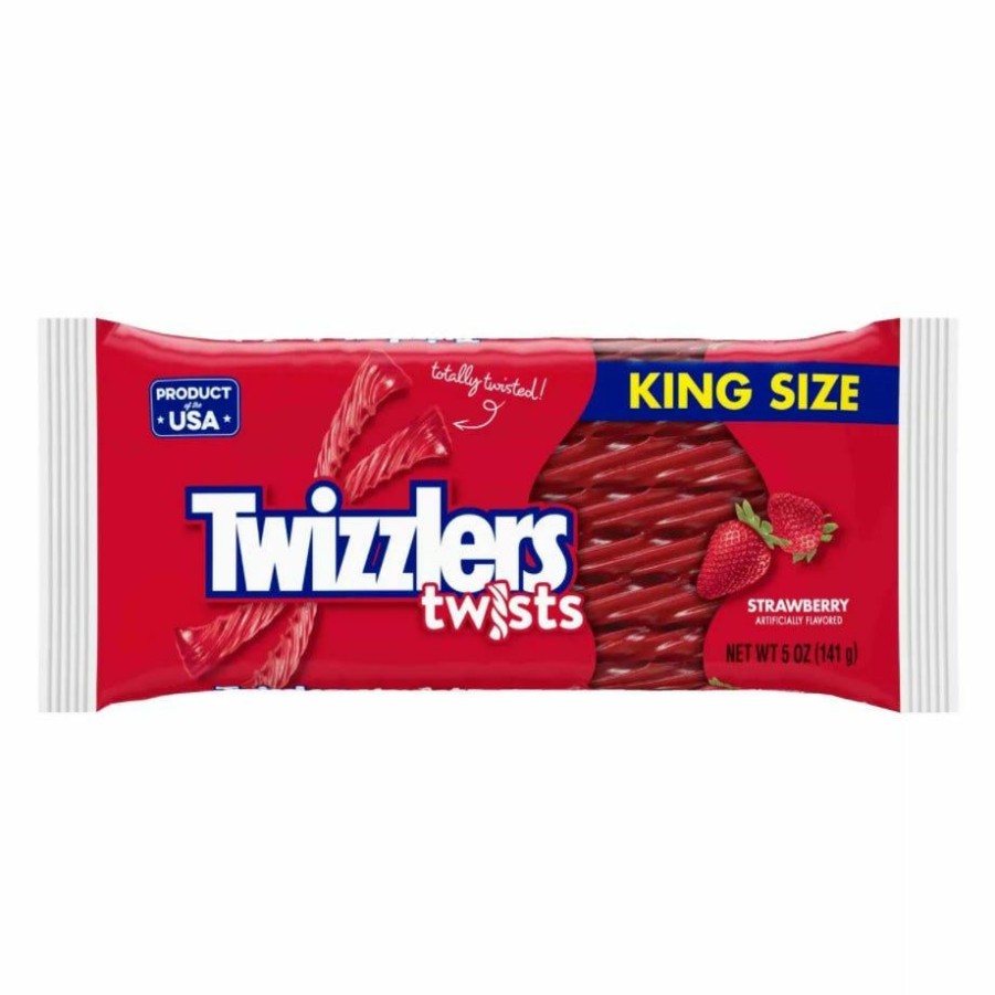 Online Strawberry Twizzlers King Size, 5 Oz. Gummy & Chewy