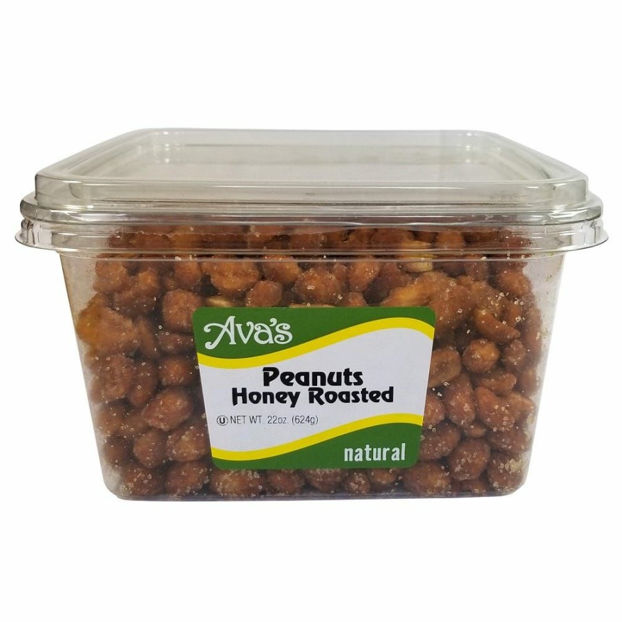 Hot Ava'S Snacks Honey Roasted Peanuts, 22 Oz.