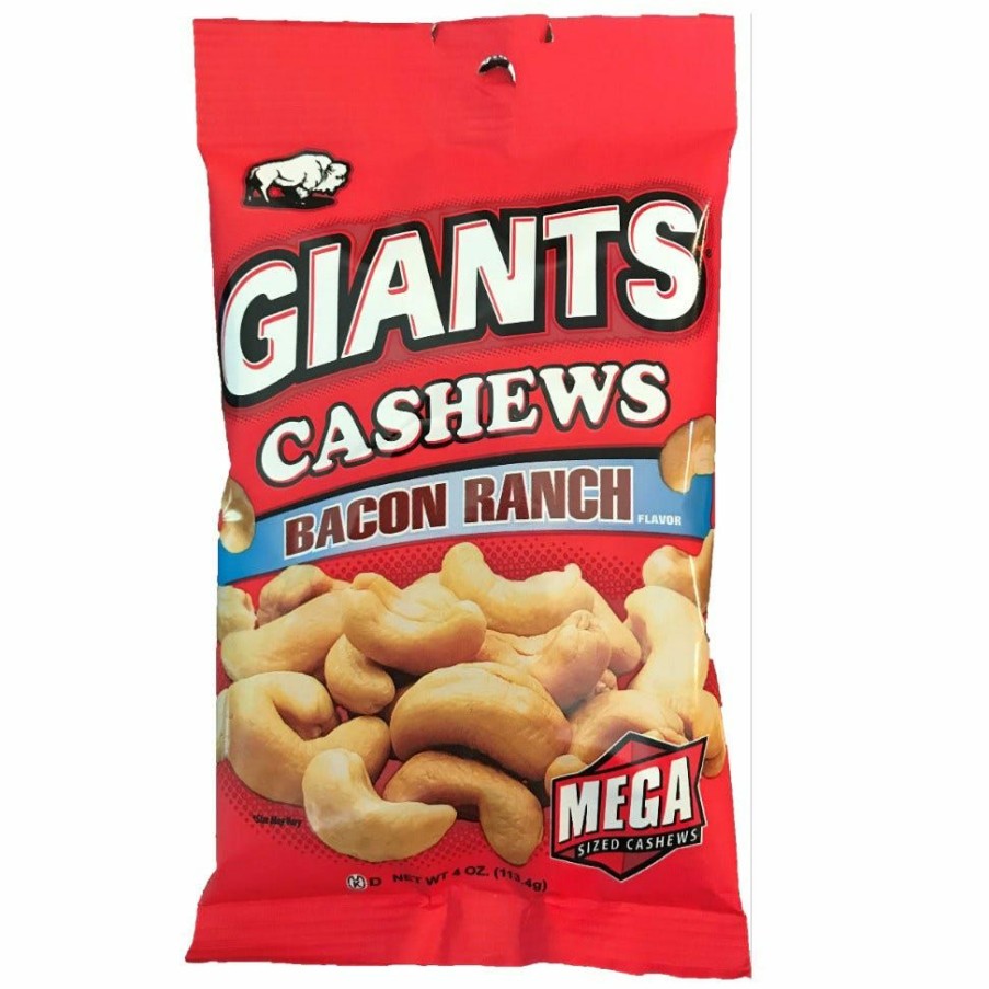 New Giants Bacon Ranch Cashews, 4 Oz. Salty Snacks