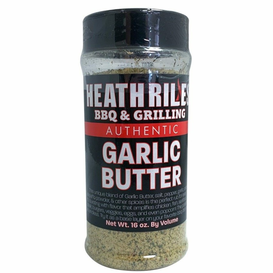 New Heath Riles Bbq Garlic Butter Rub, 16 Oz. Spices & Seasonings