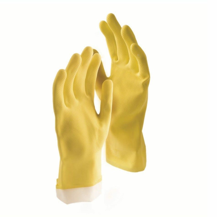 Clearance Libman All-Purpose Reusable Latex Gloves 2-Pack, Small Cleaning & Janitorial Supplies