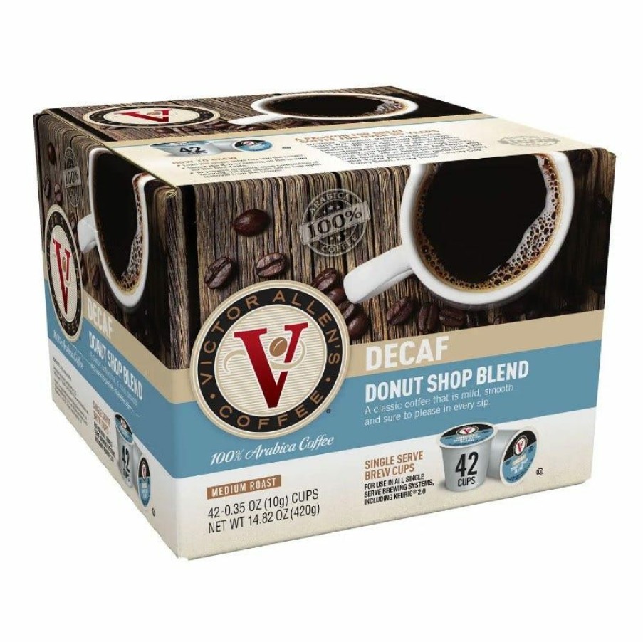 Clearance Victor Allen'S Decaf Donut Shop Single Serve Coffee, 42 Count