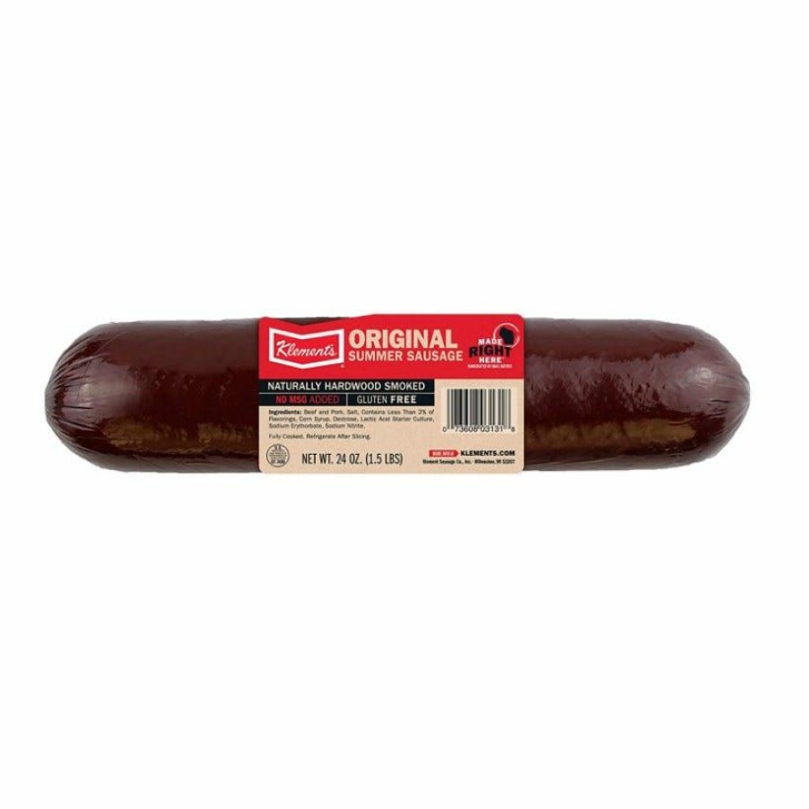 Wholesale Klements Original Summer Sausage, 24Oz. Sausages