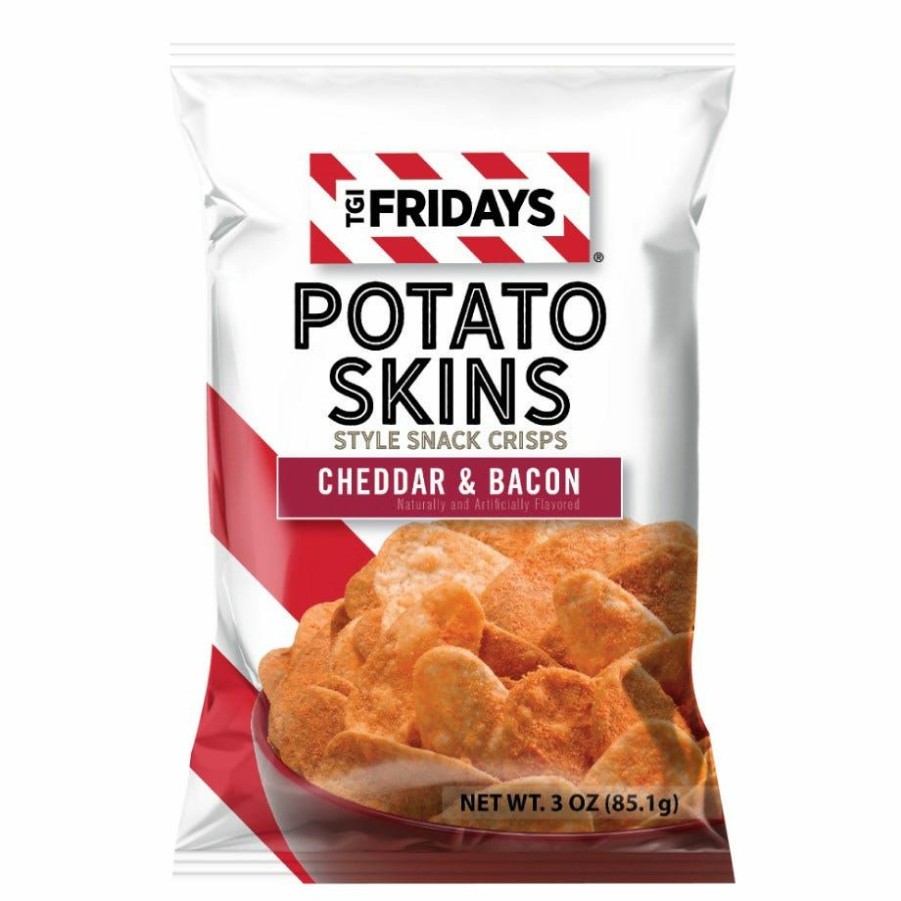 Online Tgif Potato Skins Style Crisps Cheddar And Bacon, 3 Oz. Chips & Crackers