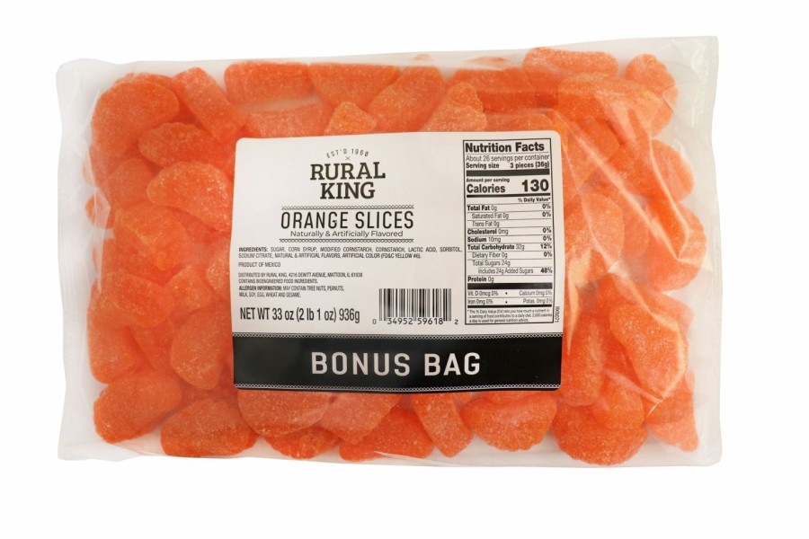 Best Rural King Orange Slices Bonus Bag Candy & Gum