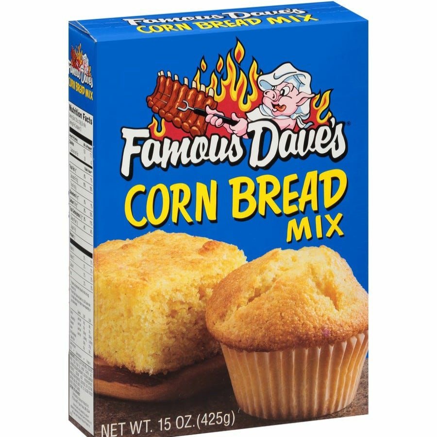 New Famous Dave'S Corn Bread Mix, 15 Oz. Flour & Meals