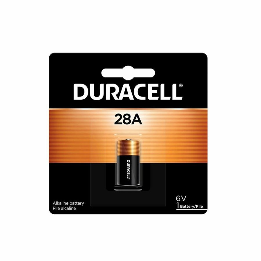 Clearance Duracell 28A 6V Specialty Alkaline Battery, 1 Pack Household Batteries