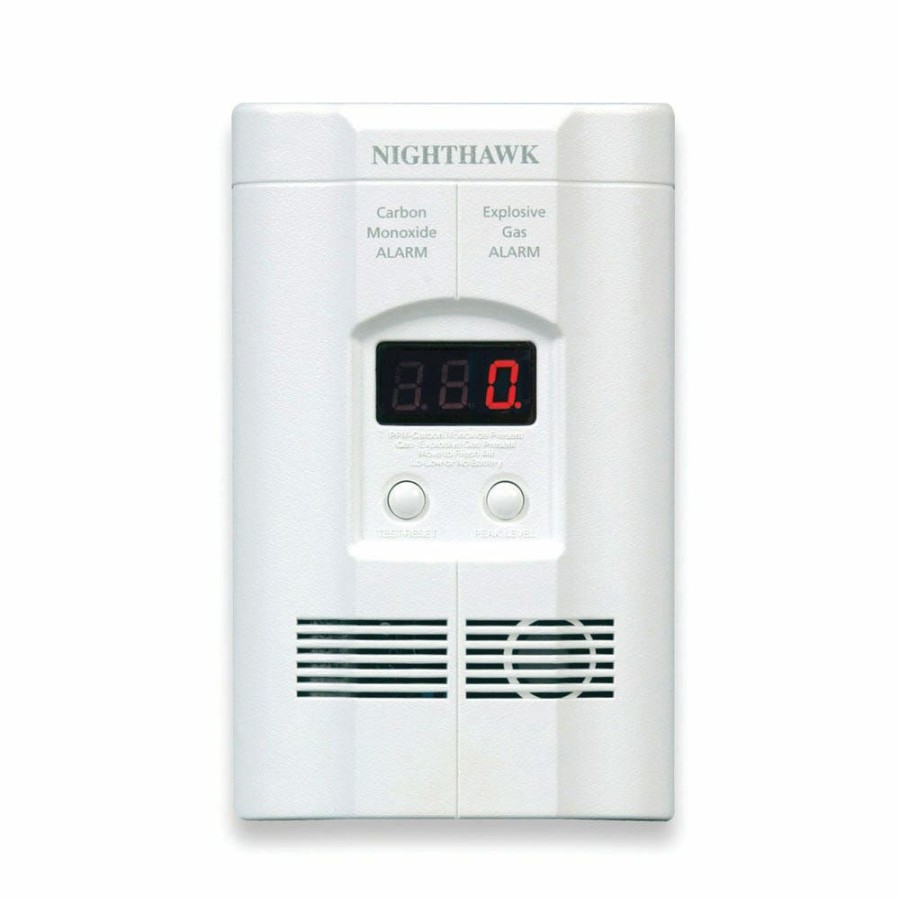 Clearance Nighthawk Ac Plugin Carbon Monoxide And Explosive Gas Alarm With Digital Display And Battery Backup 900011302 Detectors & Alarms