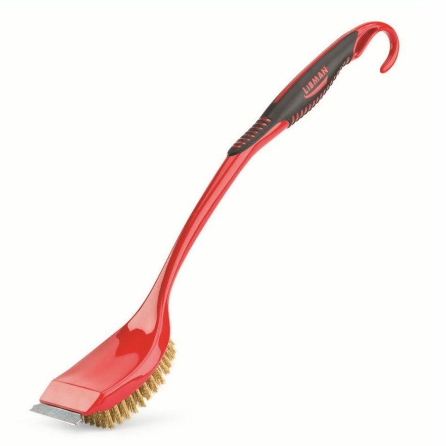 Best Libman Long Handle Grill Brush With Scraper 528 Cleaning & Janitorial Supplies