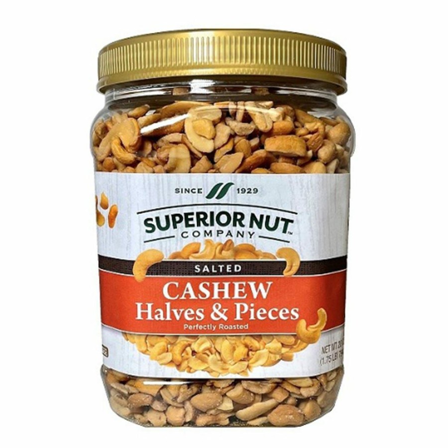 Online Superior Nut Company Roasted & Salted Cashew Halves & Pieces, 28 Oz. Cashews