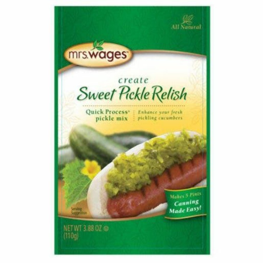 Clearance Mrs. Wages Sweet Pickle Relish Mix, 3.88 Oz. Canning Ingredients