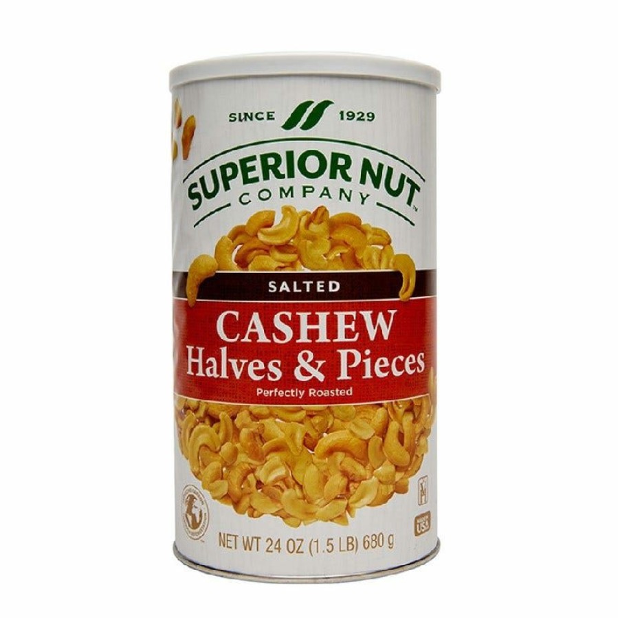 Best Superior Nut Company Salted Cashew Halves & Pieces, 24 Oz. Cashews