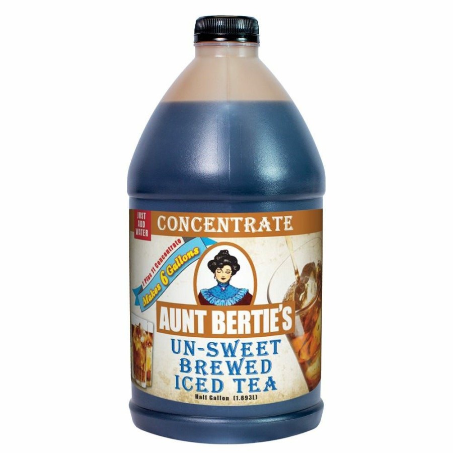 Hot Aunt Bertie'S Un-Sweet Tea Concentrate, Half Gallon 50602 Beverages