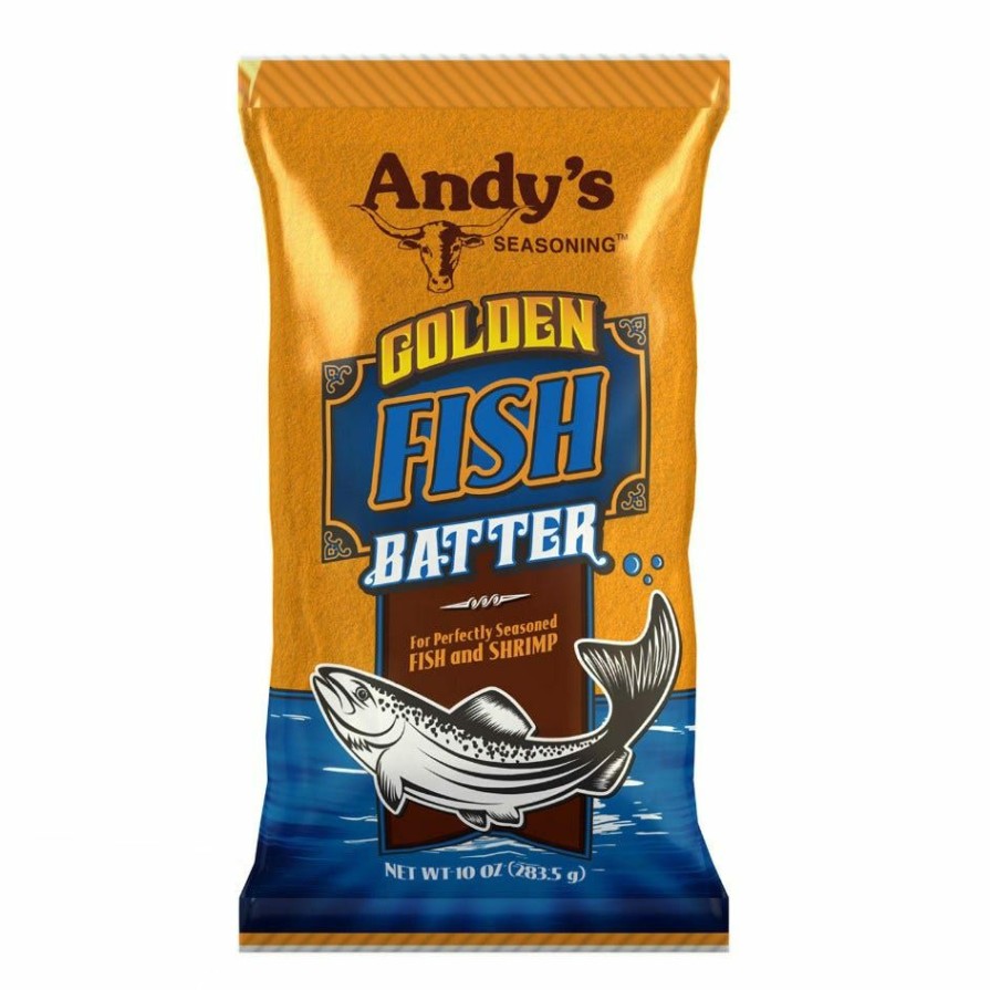 New Andy'S Seasoning Golden Fish Batter, 5Lb. Bag Spices & Seasonings